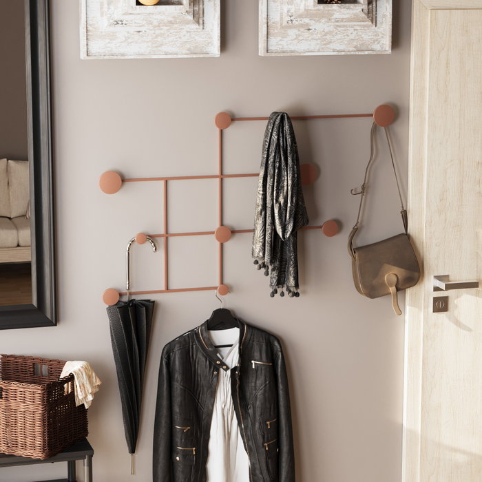 Wallity Fatara-C Colgador de Pared Metálico Cobre Wallity Fatara-C Colgador de Pared Metálico Cobre